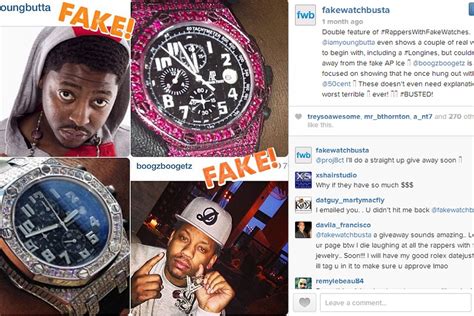 fake watch busta 2016|Instagram account busts rappers wearing fake designer watches.